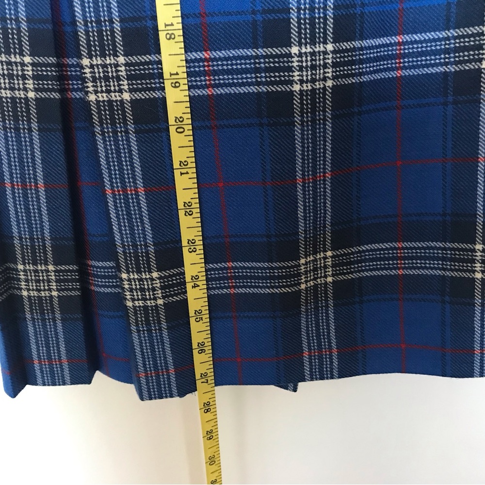 Vintage Highland Home Industries Tartan Pleated Wrap Kilt Skirt Sz 8  (14) EUC - Picture 10 of 11